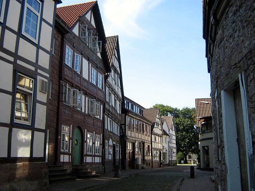 Die Weserstra&szlig;e in Bodenwerder